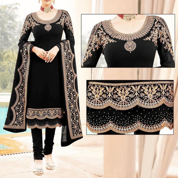 As-20 Embroidered Unstitched 3 Pcs Dress By Shandar Desings